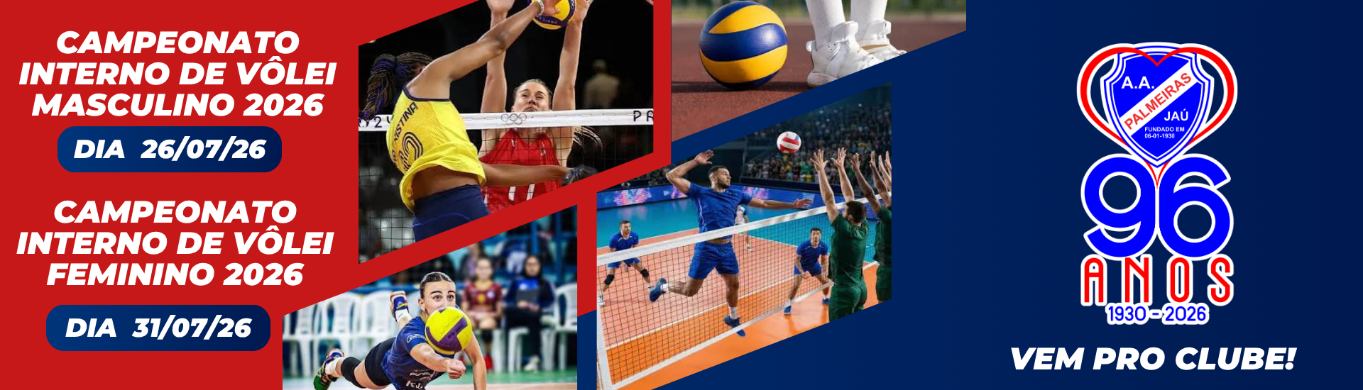 Volei Feminino e Masculino