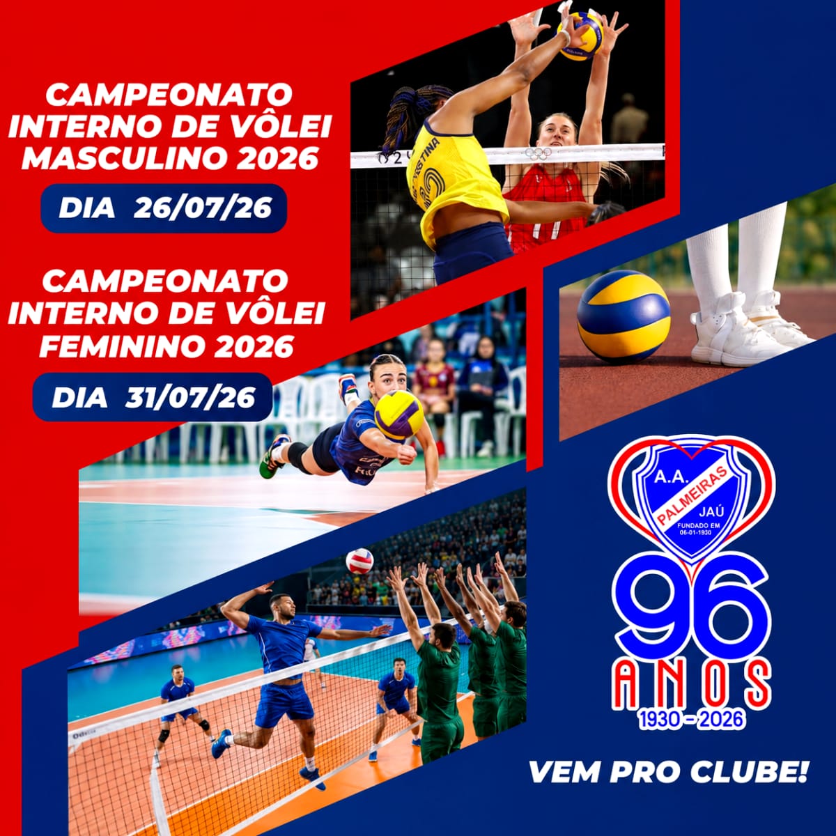 Volei Feminino e Masculino