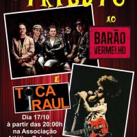 Tributo ao Barão Vermelho e toca Raul